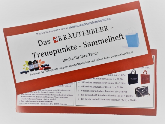 GRATIS Treuepunkte-Heft