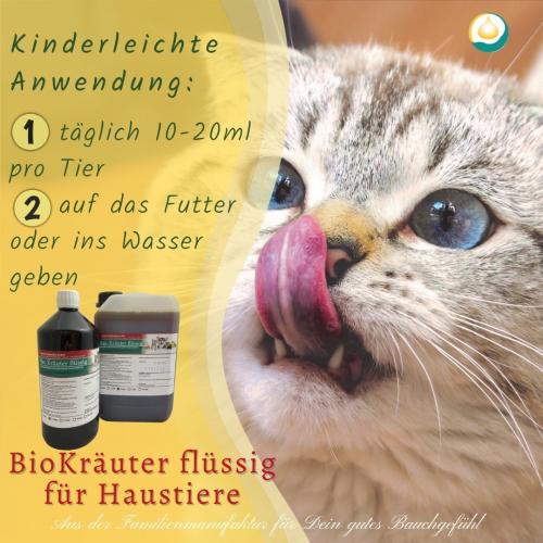 Bio Kruter flssig 0,5l- fr Haustiere